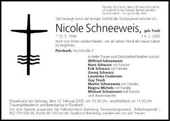 Anzeige von Nicole Schneeweis von MGO