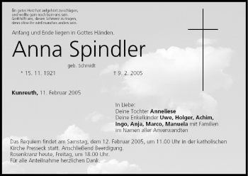 Anzeige von Anna Spindler von MGO