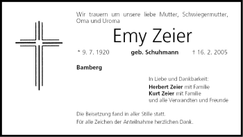 Anzeige von Emy Zeier von MGO