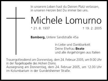 Anzeige von Michele Lomurno von MGO