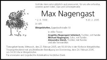 Anzeige von Max Nagengast von MGO