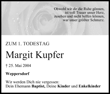 Anzeige von Margit Kupfer von MGO