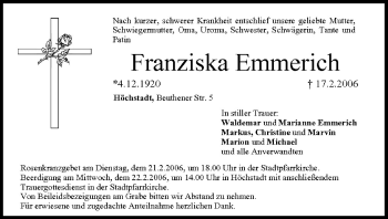 Anzeige von Franziska Emmerich von MGO