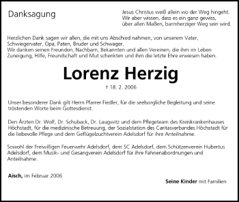 Anzeige von Lorenz Herzig von MGO