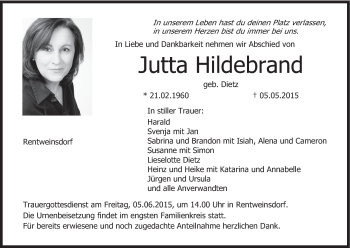 Anzeige von Jutta Hildebrand von MGO