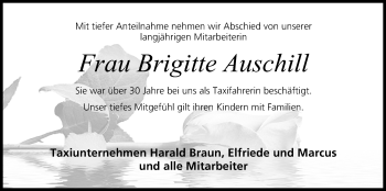 Anzeige von Brigitte Auschill von MGO