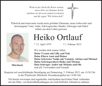 Anzeige von Heiko Ortlauf von MGO