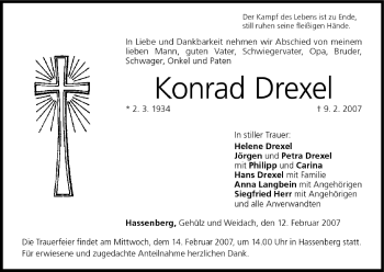 Anzeige von Konrad Drexel von MGO