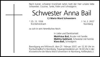 Anzeige von Anna Bail von MGO