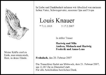 Anzeige von Louis Knauer von MGO
