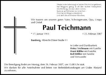 Anzeige von Paul Teichmann von MGO