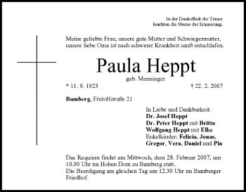 Anzeige von Paula Heppt von MGO