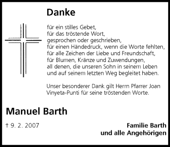 Anzeige von Manuel Barth von MGO