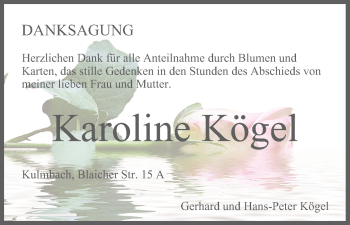 Anzeige von Karoline Kögel von MGO