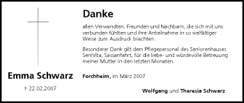 Anzeige von Emma Schwarz von MGO