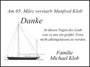 Anzeige von Manfred Kolb von MGO