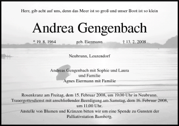 Anzeige von Andrea Gengenbach von MGO