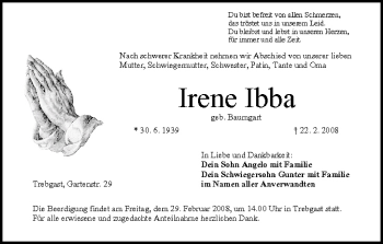 Anzeige von Irene Ibba von MGO