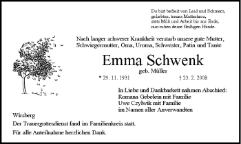 Anzeige von Emma Schwenk von MGO