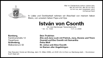 Anzeige von lstvän von Csonth von MGO