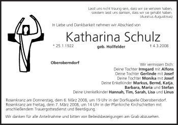 Anzeige von Katharina Schulz von MGO