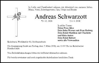 Anzeige von Andreas Schwarzott von MGO
