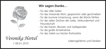 Anzeige von Veronika Hertel von MGO