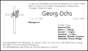 Anzeige von Georg Ochs von MGO