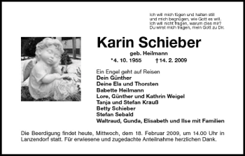 Anzeige von Karin Schieber von MGO