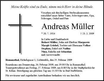 Anzeige von Andreas Müller von MGO