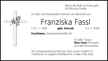 Anzeige von Franziska Fasst von MGO