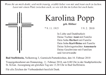 Anzeige von Karolina Popp von MGO