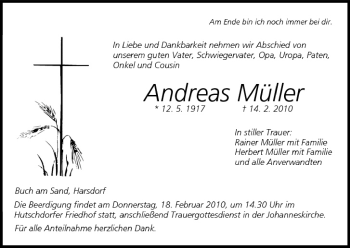 Anzeige von Andreas Müller von MGO