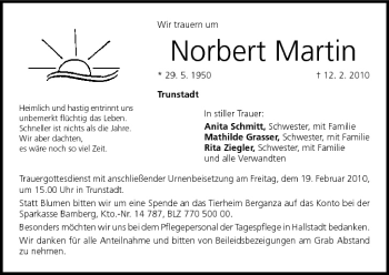 Anzeige von Norbert Martin von MGO