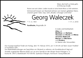 Anzeige von Georg Waleczek von MGO