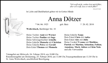 Anzeige von Anna Dötzer von MGO