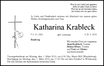 Anzeige von Katharina Krableck von MGO