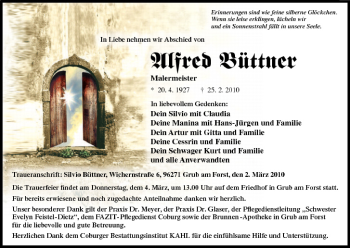 Anzeige von Ulfred Büttner von MGO