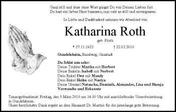 Anzeige von Katharina Roth von MGO