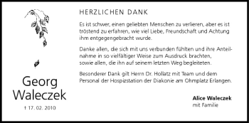 Anzeige von Georg Waleczek von MGO