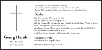 Anzeige von Georg Herold von MGO