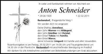 Anzeige von Anton Schneider von MGO