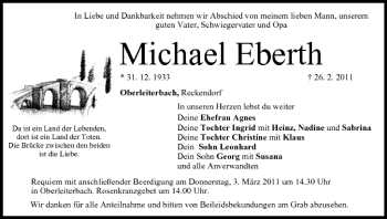 Anzeige von Michael Eberth von MGO