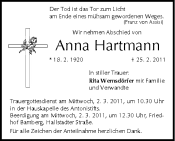 Anzeige von Anna Hartmann von MGO