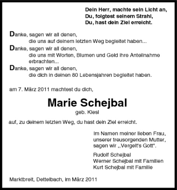 Anzeige von Marie Schejbal von MGO