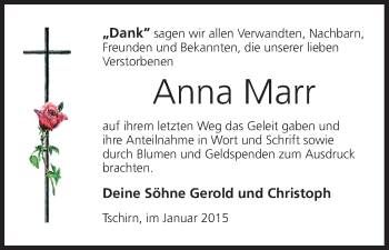 Anzeige von Anna Marr von MGO