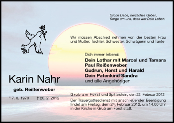 Anzeige von Karin Nahr von MGO