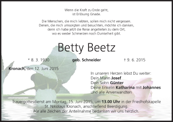 Anzeige von Betty Beetz von MGO