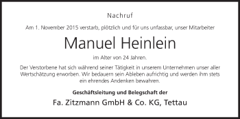 Anzeige von Manuel Heinlein von MGO