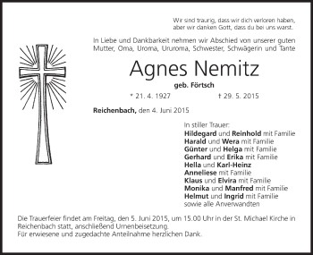 Anzeige von Agnes Nemitz von MGO